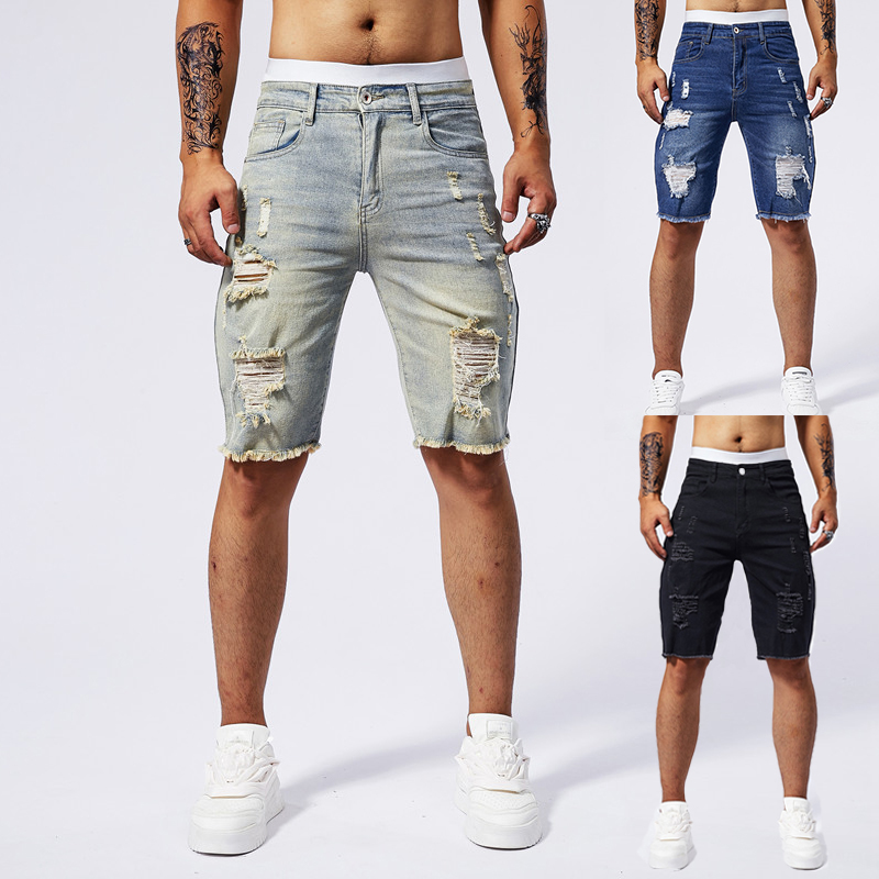 2025 Summer New Men's Ripped D - Streetwear Brands 评论和价格