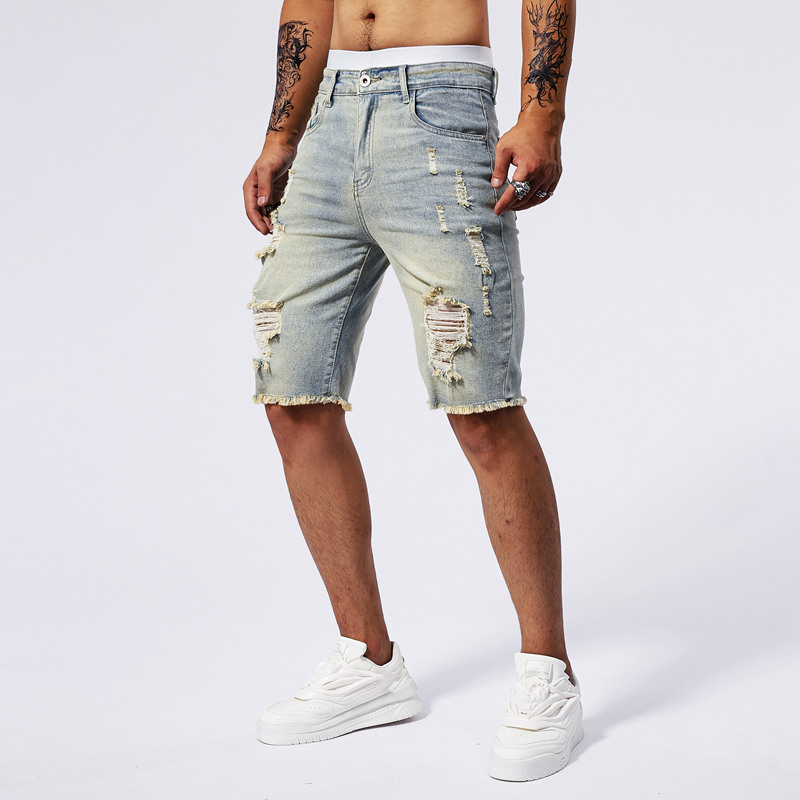 2025 Summer New Men's Ripped D - Streetwear Brands 评论和价格